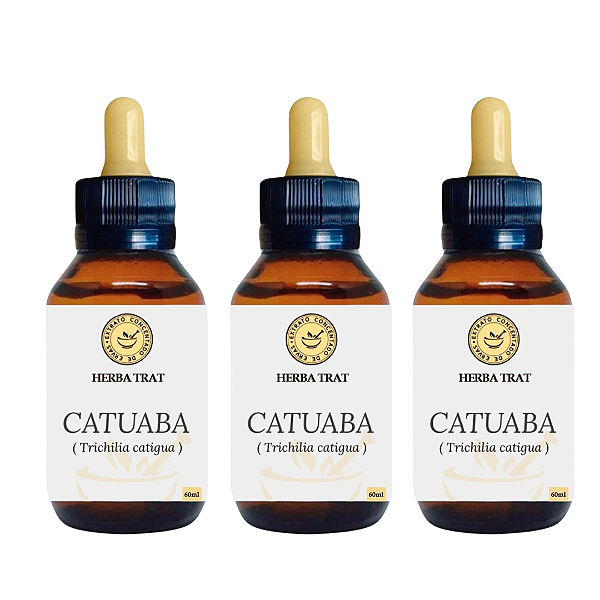 CATUABA – EXTRATO 60ML ( Tintura Mãe ) KIT COM 03 UNIDADES