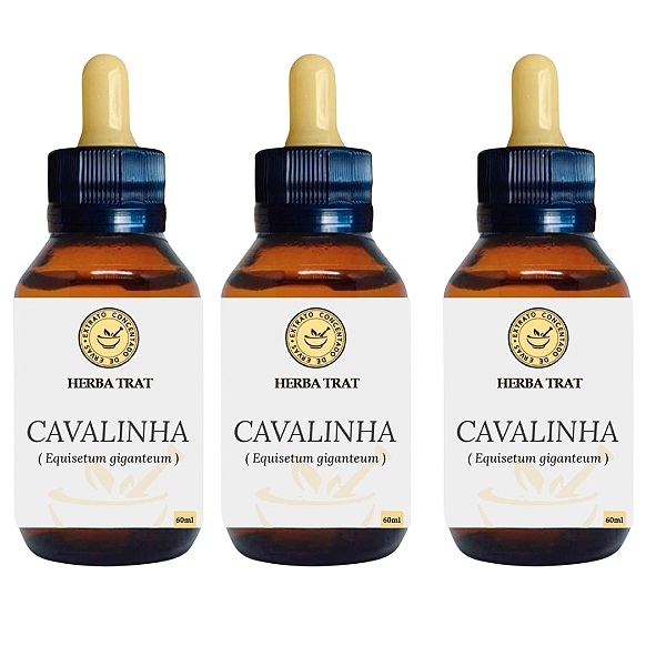 CAVALINHA - EXTRATO 60ML ( Tintura Mãe ) KIT COM 03 UNIDADES