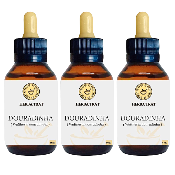 DOURADINHA DO CAMPO - EXTRATO 60ML ( Tintura Mãe ) KIT COM 03 UNIDADES