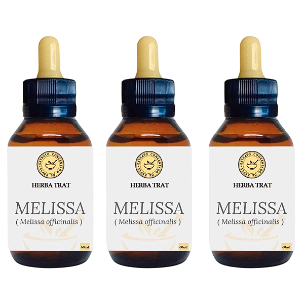 MELISSA - EXTRATO 60ML KIT COM 03 UNIDADES