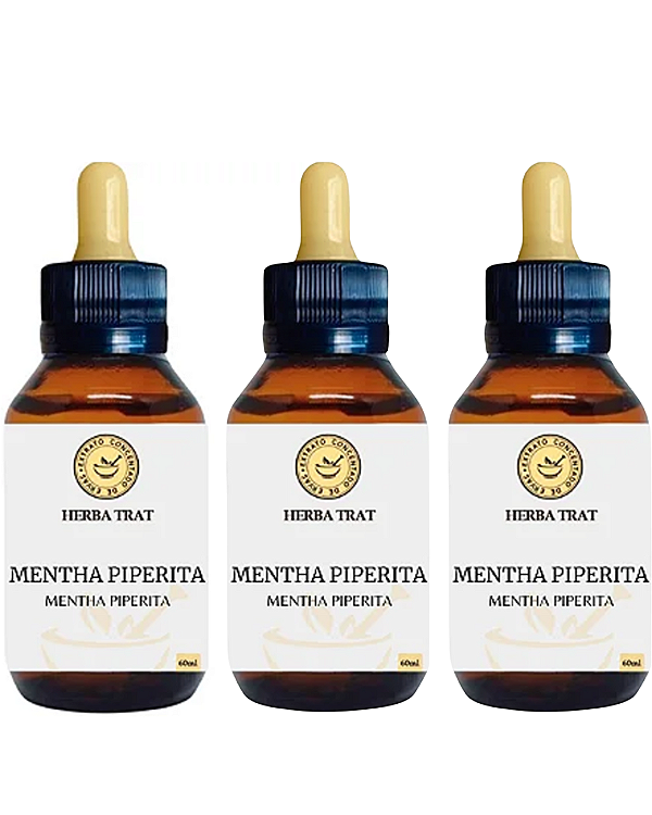 MENTHA PIPERITA - EXTRATO 60ML KIT COM 03 UNIDADES