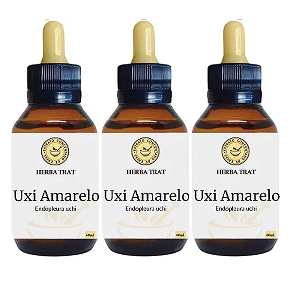 UXI AMARELO - EXTRATO 60ML ( Tintura Mãe )KIT COM 03 UNIDADES