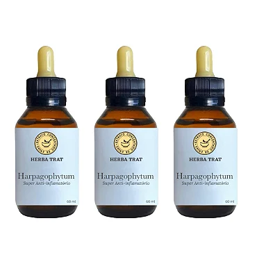 Harpagophytum/Garra do Diabo - EXTRATO 60ML ( Tintura Mãe ) KIT COM 3 UNIDADES