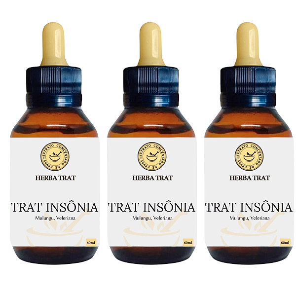 TRAT INSÔNIA - EXTRATO 60ml (Tintura Mãe) KIT COM 3 UNIDADES