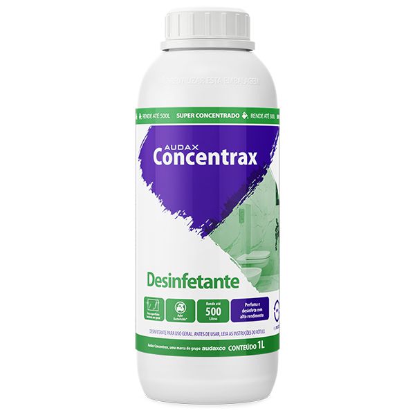 Desinfetante Super Concentrax Lavender Audax 1L Faz Até 500L