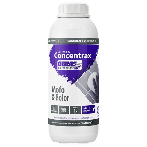 Limpa Mofo E Bolor Cloro Ativo Clareador Concentrax Audax 1L
