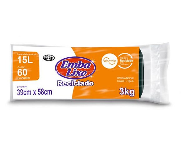 Saco Lixo 015L Embalixo C/60 Unidades