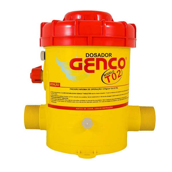 DOSADOR GENCO MODELO T02 CX. 1 UNIDADE