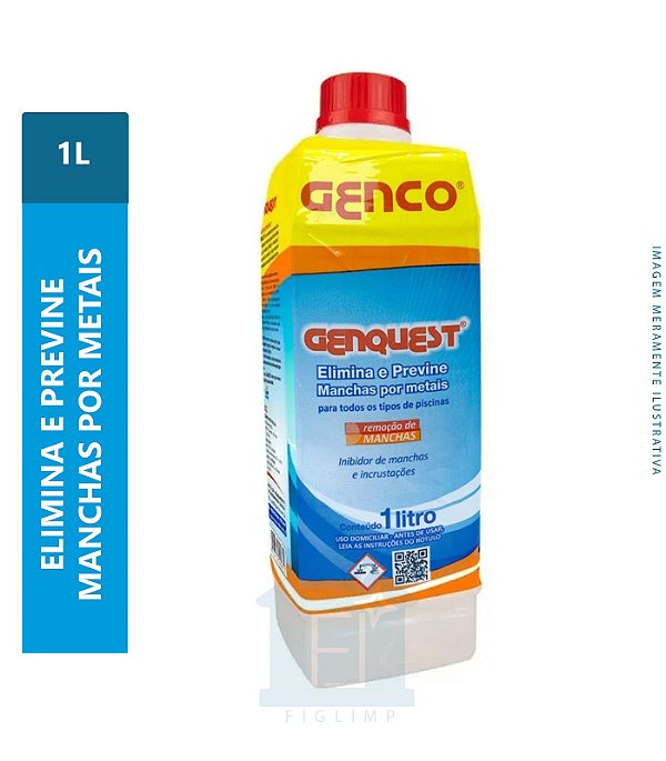 Genquest Inibidor De Manchas E Incrustações 1 Litro - Genco