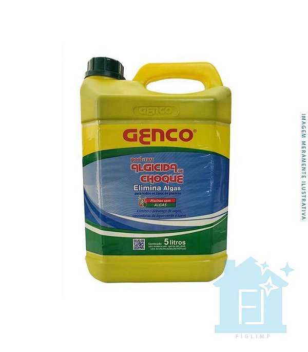Algicida De Choque Eliminador De Algas 5L - Genco