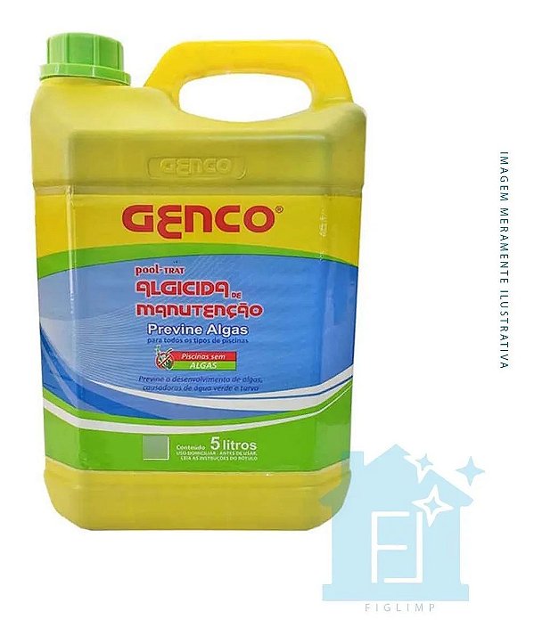 Algicida De Manutenção Previne Algas 5L - Genco