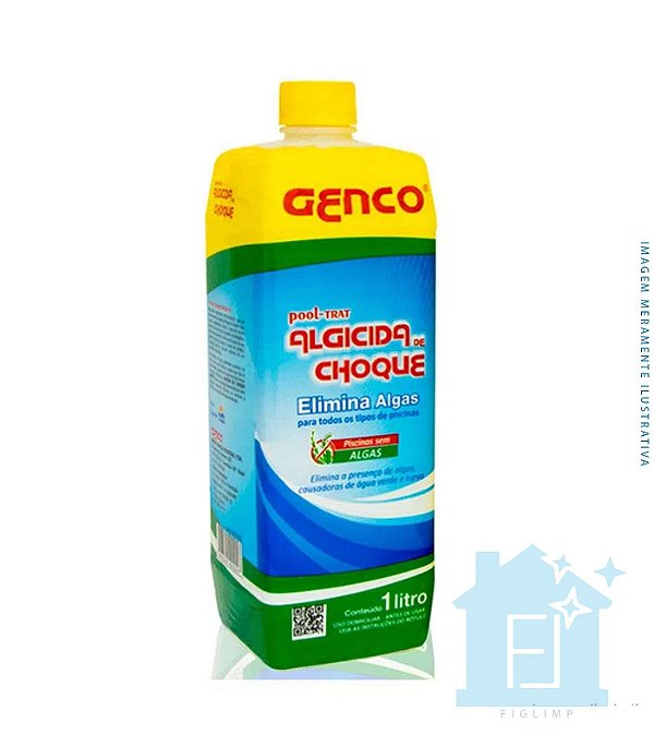 Algicida De Choque Eliminador De Algas 1 Litro - Genco