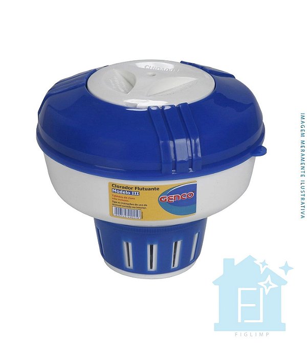 Clorador Flutuante Para Piscina Iii Capacidade 1Kg - Genco