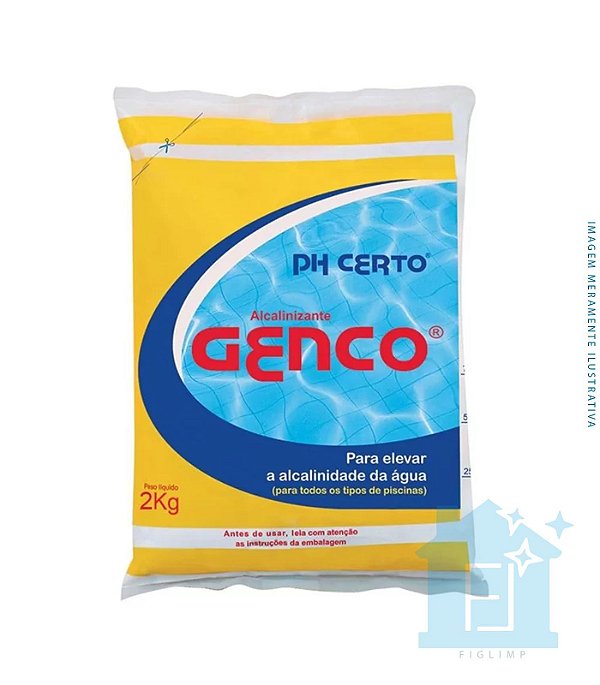 Ph Certo - Elevador De Alcalinidade Para Piscinas 2Kg - Genco