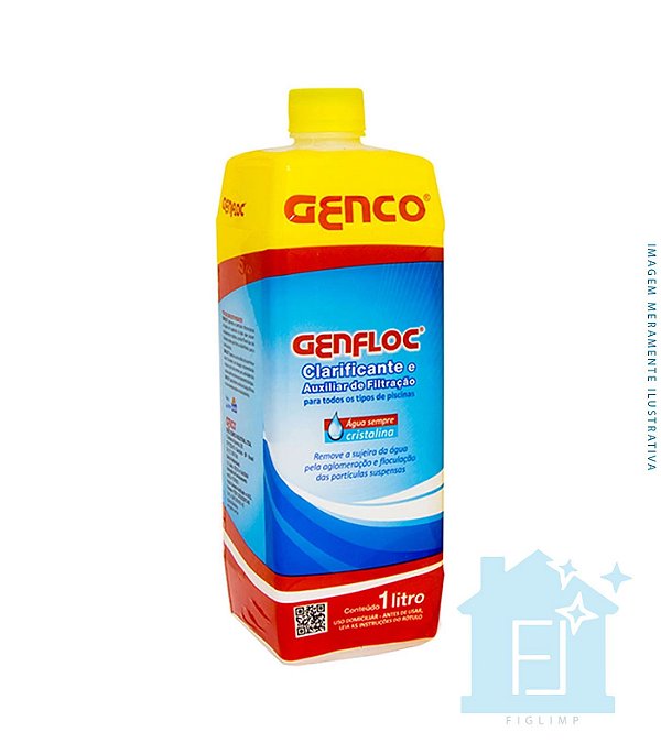 Genfloc Clarificante E Auxiliar De Filtração 1L - Genco