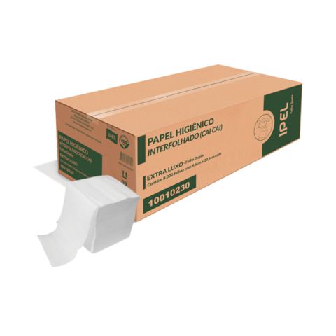 CAIXA DE PAPEL HIGIENICO CAI CAI EXTRA LUXO FOLHA DUPLA C/8000 FLS - IPEL