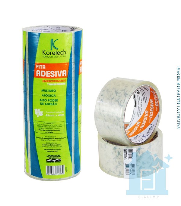 FITA ADESI KORETECH 48MMX45M TRANSP