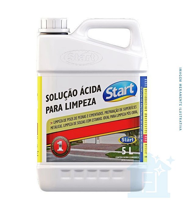 Solução Ácida Para Limpeza 5L - Start - Azulim