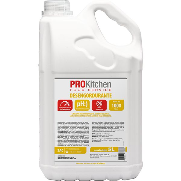 PROKITCHEN DESENGORDURANTE 5L FAZ/1000L