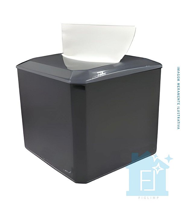 SUPORTE P/GUARDANAPOS JUMBO PRETO C/CRISTAL