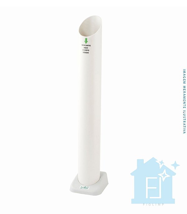 Dispenser Unitário P/Descarte Copo Água - Branco