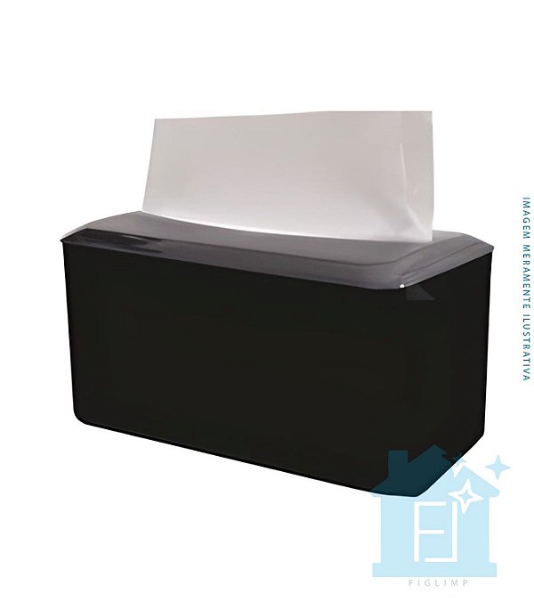 Dispenser Interfolha Balcão Preto C/Fume