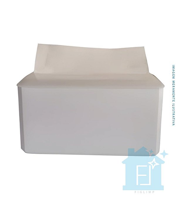 Dispenser Interfolha Balcão Branco C/Cristal
