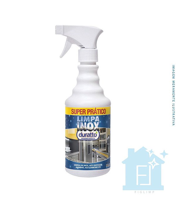 LIMPA INOX PROSSIONAL 500ML C/ BORRIFADOR - DURATTO