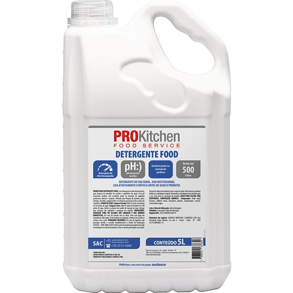 PROKITCHEN DETERGENTE FOOD 5L FAZ/500L