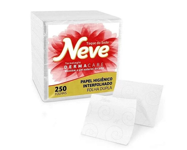 PAPEL NEVE INTERFOLHADO CAI CAI FOLHA DUPLA 250 FOLHAS - KCQ