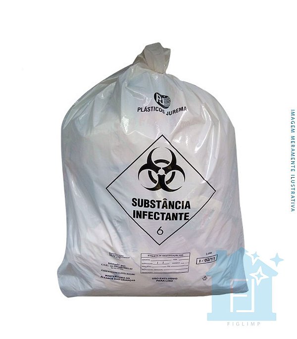 Saco Lixo Infectante 100 Lt C/ 100 Un - 75X105 Tipo E