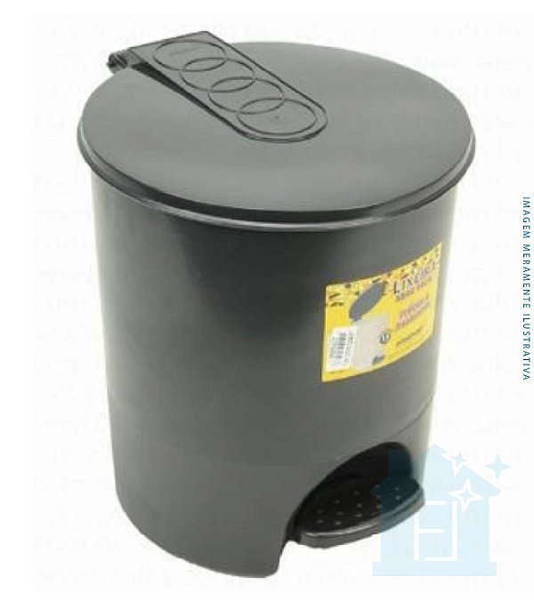 CESTO PARA LIXO COM PEDAL ARQPLAST 15L
