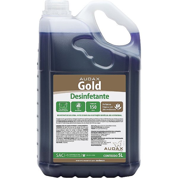 Gold Desinfetante Floral 5L Faz Ate 150L