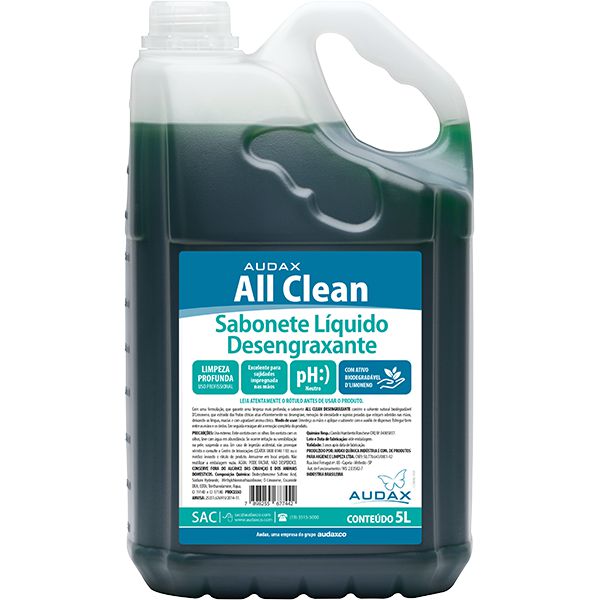 ALL CLEAN SABONETE DESENGRAXANTE 5L