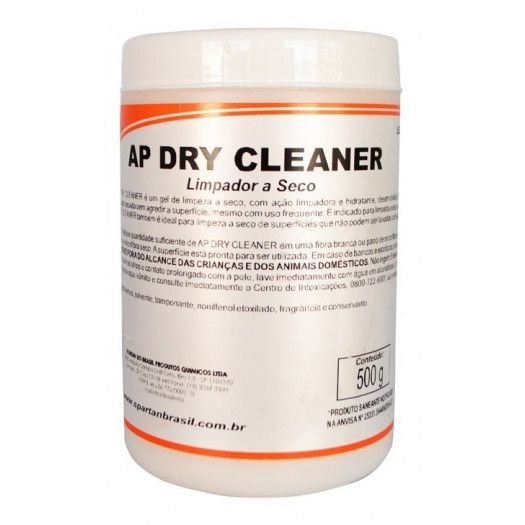 AP DRY CLEANER - Gel para limpeza a seco e revitalizador de superfícies de couro e afins 500g - Spartan