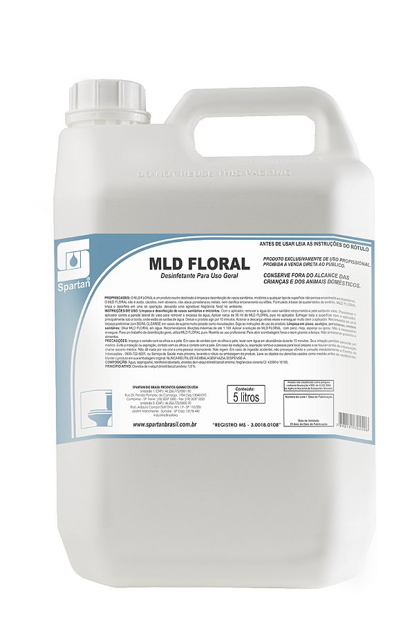 MLD FLORAL - Desinfetante Super concentrado 5L - Spartan