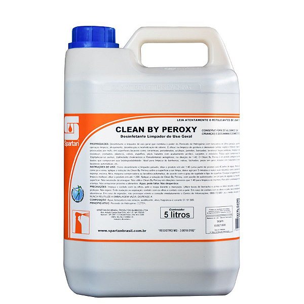 CLEAN BY PEROXY  - Limpador Geral 5L - Spartan