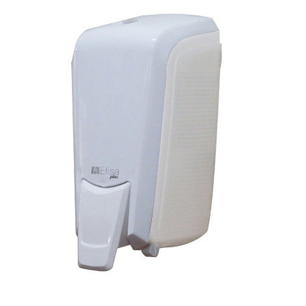 DISPENSER SABONETE ESPUMA MINI - BRANCO C/ CRISTAL - ELISA