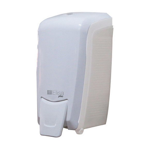 DISPENSER SABONETE REFIL ESPUMA - BRANCO C/ CRISTAL - ELISA