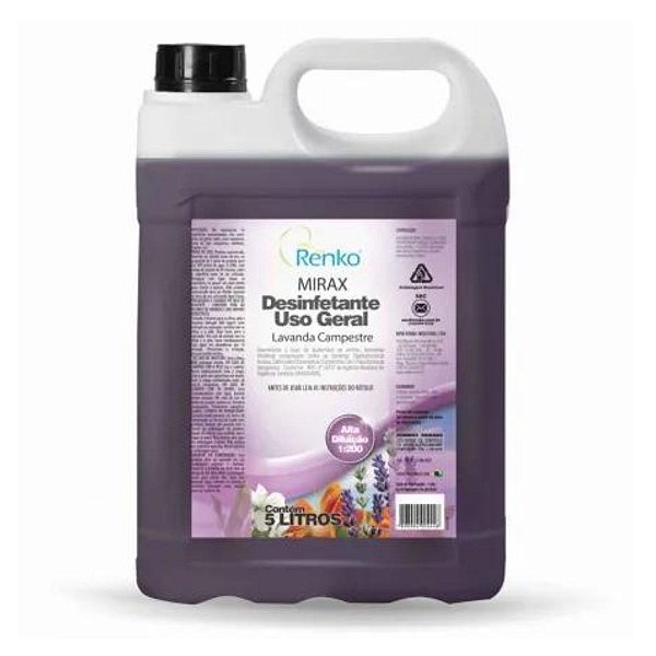 MIRAX DESINF ALTA DILUICAO LAVANDA CAMPESTRE 5L - RENKO