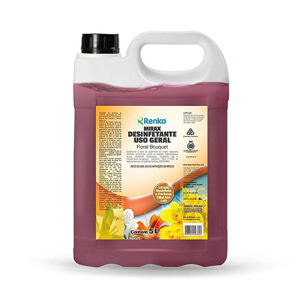 MIRAX DESINF ALTA DILUICAO FLORAL BOUQUET 5L - RENKO