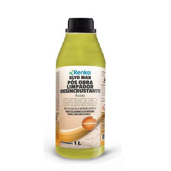KLYO MAX LIMPADOR DESINCRUSTANTE ACIDO  1L  - RENKO