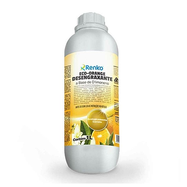 ECO ORANGE DESENGRAXANTE BIO A BASE DE DLIMONENO  1L - RENKO