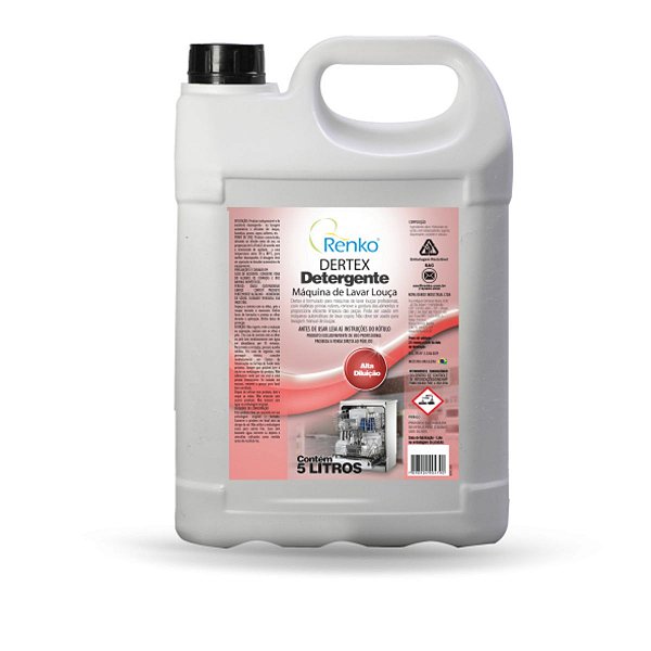 DERTEX DETERGENTE LAVA LOUCAS PROF 5L - RENKO