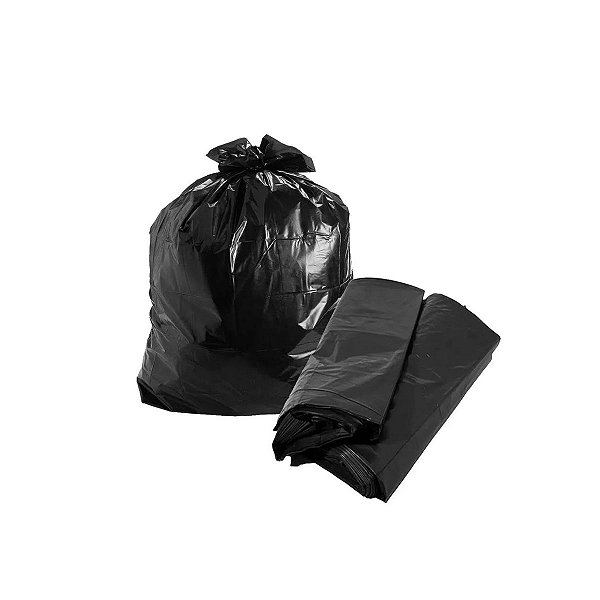 SACO Para LIXO 90X115 PRETO 200L c/100 UND 09MM