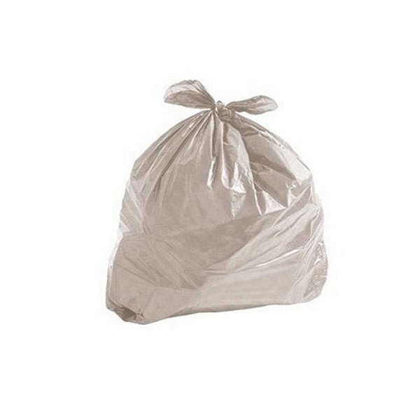 SACO PARA LIXO 60L CANELADO TRANSP 63x80 C/100 UNIDADES