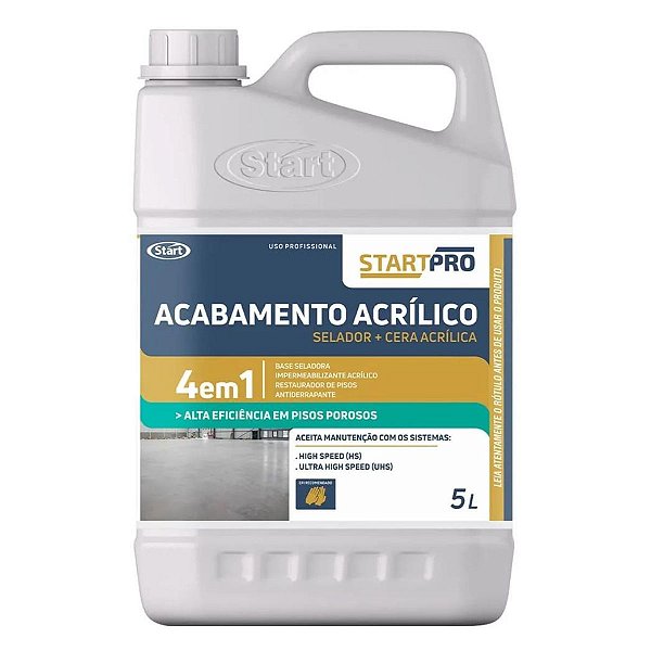 Cera Acabamento Acrilico Impermeabilizante 4 Em 1 Start Pro