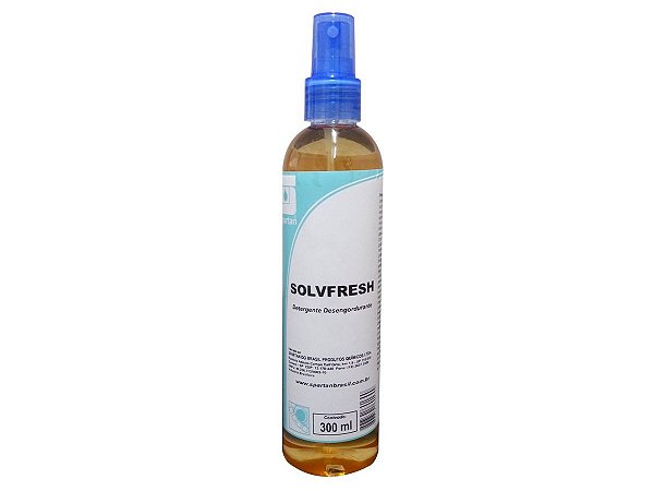 Escova Cerdas Macias Solvfresh - Solvente Desengordurante Desengraxante Tira Riscos Caneta/Chiclete/Baton 300Ml -Spartan