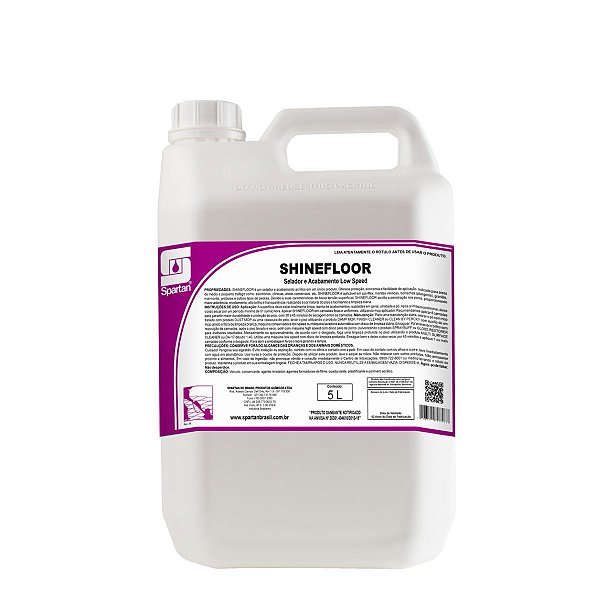 SHINEFLOOR  2 em 1 - Seladora e Cera Acrilíca Antiderrapante para alto trafego  5L - Spartan