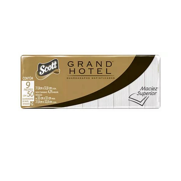 FARDO GUARDANAPO GRANDE SCOTT GRAND HOTEL FOLHA DUPLA 9 PCT
